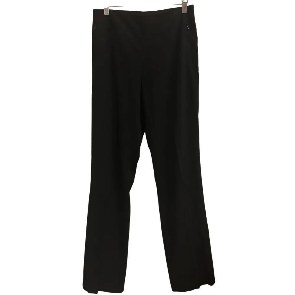 T Tahari studded straight leg dress pants size 6 work minimalist stretch comfy